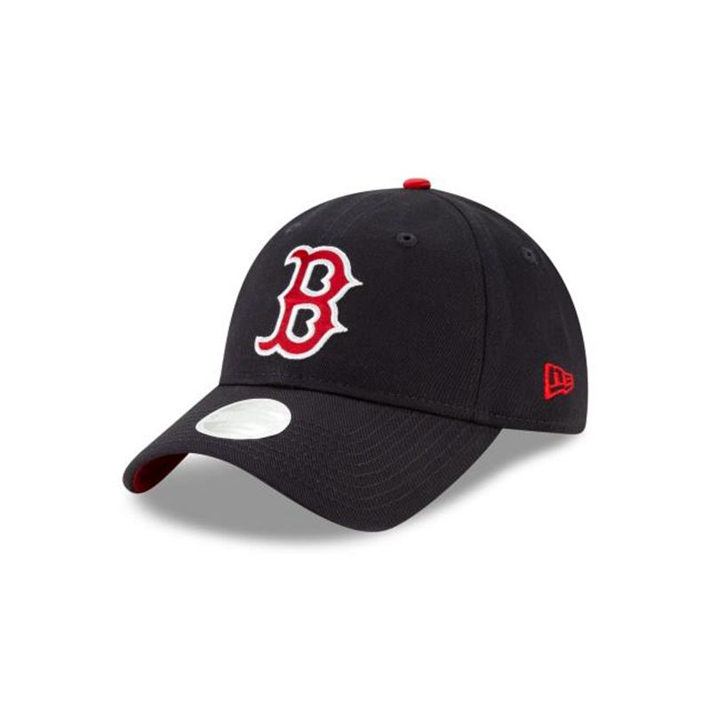 MLB Boston Red Sox Womens Bow Back 9Twenty Adjustable (GFL3520) - Blue New Era Caps